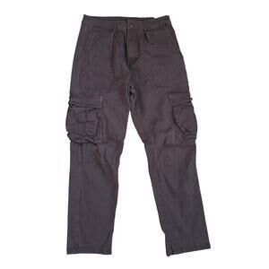 YoungLA Cargo Tactical Style Brown Chocolate Pants Men Sz 34 Long